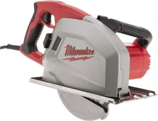 Milwaukee Tool - 13 Amps, 8" Blade Diam, 3,700 RPM, Electric Circular Saw - 120 Volts, 1.75 hp, 15' Cord Length, 5/8" Arbor Hole, Right Blade - Strong Tooling