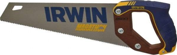 Irwin - 15" High Carbon Steel Blade Carpenter Saw - Wood Handle, ProTouch Handle over Hardwood, 18-1/2" OAL - Strong Tooling