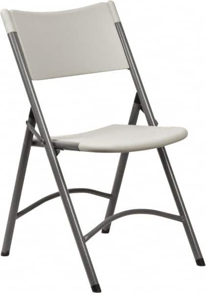 NPS - 18" Wide x 16-5/8" Deep x 32" High, Molded Resin Folding Chair - Gray - Strong Tooling