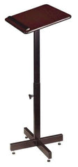 Oklahoma Sound - Mahogany Portable Lectern - 16" Deep x 20" Wide x 30-44" High - Strong Tooling