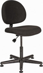 Bevco - Adjustable Chair - 18" Wide x 18" Deep, Olefin Seat, Black - Strong Tooling