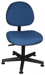 Bevco - Adjustable Chair - 18" Wide x 18" Deep, Olefin Seat, Blue - Strong Tooling