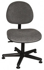 Bevco - Adjustable Chair - 18" Wide x 18" Deep, Olefin Seat, Gray - Strong Tooling