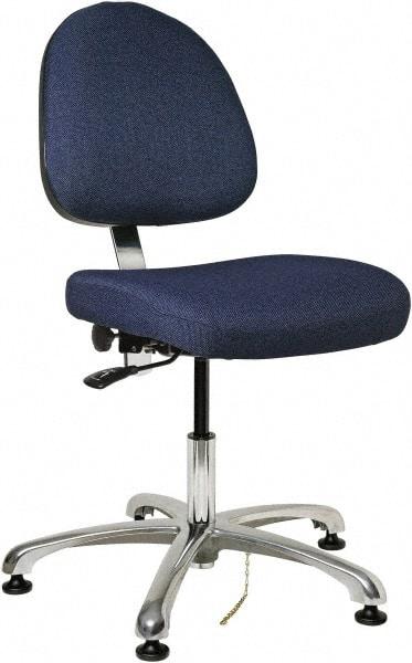 Bevco - ESD Swivel Chair - 20" Wide x 18" Deep, Fabric Mesh Seat, Navy - Strong Tooling