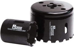 M.K. MORSE - 4-3/8" Diam, 1-15/16" Cutting Depth, Hole Saw - Carbide Grit Saw, Gulleted Edge - Strong Tooling