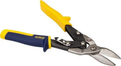 Irwin - 1-5/16" Length of Cut, Straight Pattern Aviation Snip - 10" OAL, ProTouch Handle, 18 AWG Steel Capacity - Strong Tooling