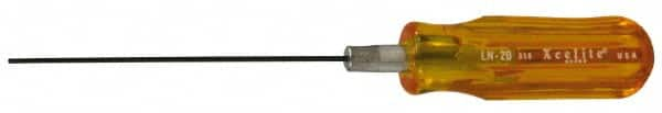 Xcelite - 0.05" Standard Hex Driver - 4" Bade Length, Standard Handle, 6-5/8" OAL - Strong Tooling