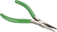 Xcelite - 1-3/16" Jaw Length x 7/16" Jaw Width, Long Needle Nose Comfort Grip Pliers - Serrated Jaw, Bi-Material Cushion Handle - Strong Tooling