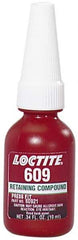 Loctite - 10 mL Bottle, Green, Medium Strength Liquid Retaining Compound - Series 609, 24 hr Full Cure Time, Heat Removal - Strong Tooling