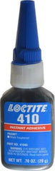 Loctite - 0.70 oz Bottle Black Instant Adhesive - Series 410, 90 sec Fixture Time, 24 hr Full Cure Time, Bonds to Metal, Plastic & Rubber - Strong Tooling