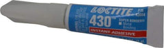 Loctite - 0.11 oz Tube Clear Instant Adhesive - Series 430, 30 sec Fixture Time, 24 hr Full Cure Time, Bonds to Metal, Plastic & Rubber - Strong Tooling