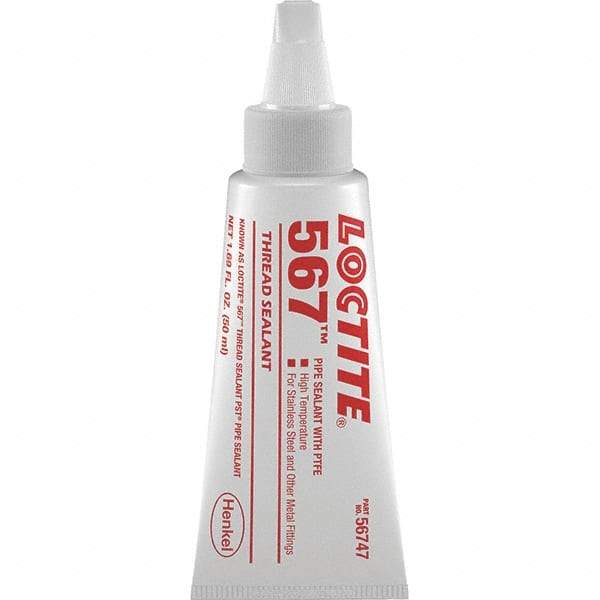 Loctite - 50 mL Tube White Pipe Sealant - 450°F Max Working Temp, High Performance Sealant for Metal Fittings - Strong Tooling