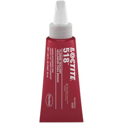 Loctite - 50 mL Tube Red Dimethacrylate Ester Joint Sealant - -65 to 300°F Operating Temp, 4 to 24 hr Full Cure Time, Series 518 - Strong Tooling