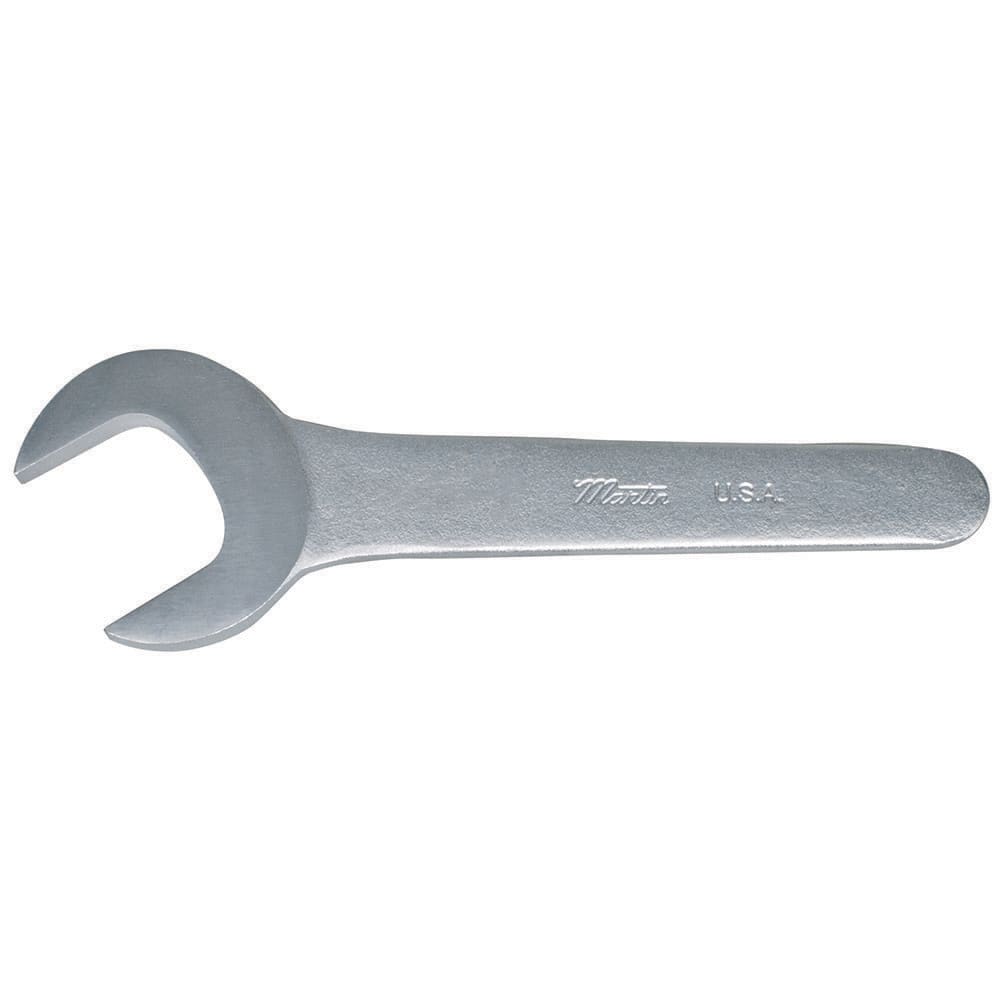 Service Open End Wrench: Single End Head, Single Ended 30 ° Head Angle, Steel, Chrome-Plated