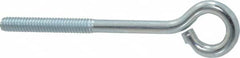 Gibraltar - 1/4-20, Zinc-Plated Finish, Steel Wire Turned Open Eye Bolt - 1-1/2" Thread Length, 1/2" ID x 1" OD, 3" Shank Length - Strong Tooling