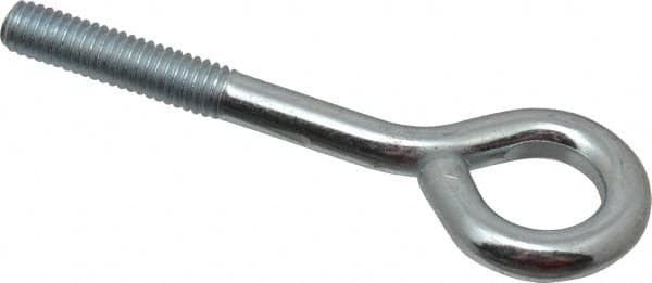 Gibraltar - 5/16-18, Zinc-Plated Finish, Steel Wire Turned Open Eye Bolt - 1-1/4" Thread Length, 5/8" ID x 1-1/4" OD, 2-1/2" Shank Length - Strong Tooling