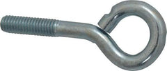 Gibraltar - 3/8-16, Zinc-Plated Finish, Steel Wire Turned Open Eye Bolt - 1-1/4" Thread Length, 3/4" ID x 1-1/2" OD, 2" Shank Length - Strong Tooling