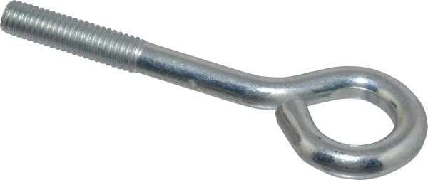 Gibraltar - 3/8-16, Zinc-Plated Finish, Steel Wire Turned Open Eye Bolt - 1-1/2" Thread Length, 3/4" ID x 1-1/2" OD, 3" Shank Length - Strong Tooling