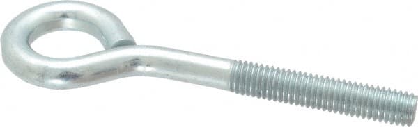 Gibraltar - 1/2-13, Zinc-Plated Finish, Steel Wire Turned Open Eye Bolt - 2-1/2" Thread Length, 1" ID x 2" OD, 4" Shank Length - Strong Tooling