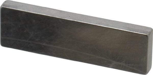 Mitutoyo - 0.124" Rectangular Steel Gage Block - Accuracy Grade AS-1, Includes Certificate of Inspection - Strong Tooling