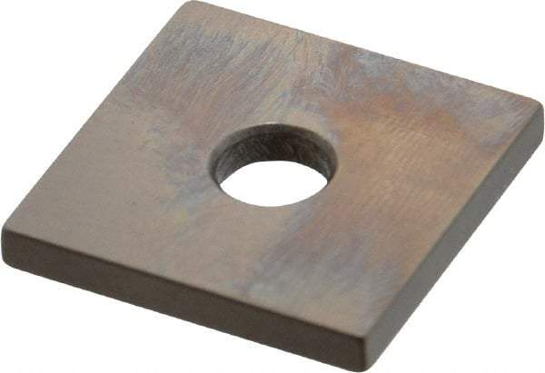 Mitutoyo - 0.121" Square Steel Gage Block - Accuracy Grade 0, Includes Certificate of Inspection - Strong Tooling