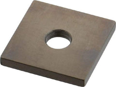 Mitutoyo - 0.122" Square Steel Gage Block - Accuracy Grade 0, Includes Certificate of Inspection - Strong Tooling