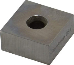 Mitutoyo - 0.45" Square Steel Gage Block - Accuracy Grade 0, Includes Certificate of Inspection - Strong Tooling