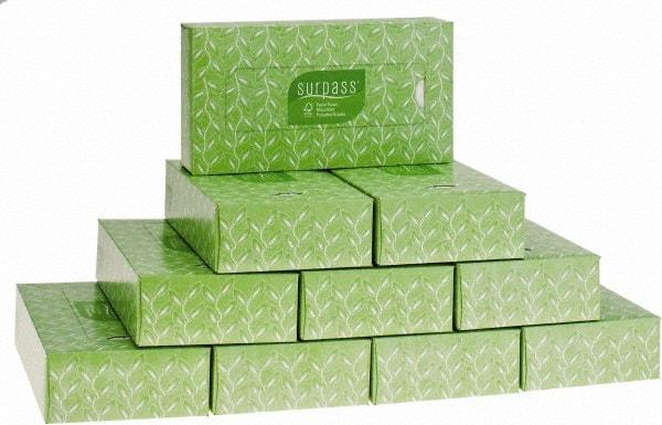 Kimberly-Clark Professional - Flat Box of White Facial Tissues - 2 Ply, Recycled Fibers - Strong Tooling