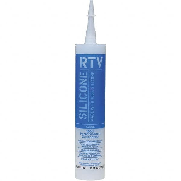 White Lightning - 10 oz Tube Clear RTV Silicone Sealant - 5 to 7 Days Full Cure Time - Strong Tooling