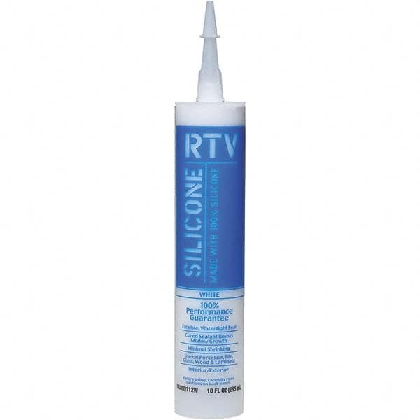 White Lightning - 10 oz Tube White RTV Silicone Sealant - 5 to 7 Days Full Cure Time - Strong Tooling