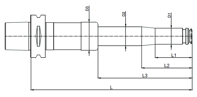 HSK-A 63 x PG 10 x 120mm H HSK-A powRgrip Collet Holder - Strong Tooling