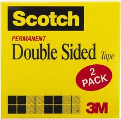 3M - 1/2" x 25 Yd Double Sided Tape - Transparent - Strong Tooling