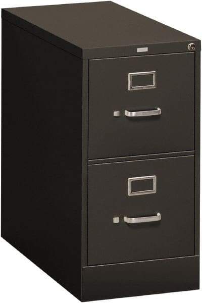 Hon - 15" Wide x 29" High x 26-1/2" Deep, 2 Drawer Vertical File - Steel, Charcoal - Strong Tooling