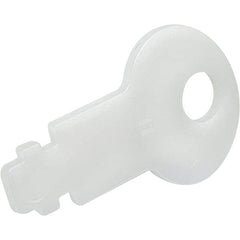 Made in USA - Paper Towel & Toilet Paper Dispenser Key - PLASTIC UNIVERSAL WHT PRO-SOURCE DISPENSER KEY - Strong Tooling