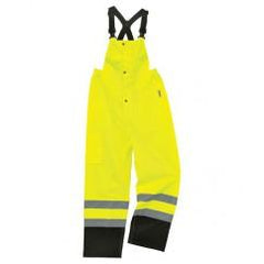 8918BK XL LIME BLK BOTT RAIN BIBS - Strong Tooling