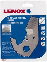 Lenox - Cutter Replacement Blade - Use with Lenox: 12123R1, Cuts PVC, CPVC, Pex, Polyethylene and Rubber Hose - Strong Tooling