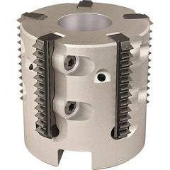 Vargus - 2.323" Cut Diam, 7.874" Max Depth of Cut, 1" Arbor Hole Diam, Internal/External Indexable Thread Mill - Insert Style 25S, 9 Inserts, Toolholder Style RTMC-D, 1.58" OAL - Strong Tooling