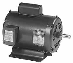 Baldor - 1-1/2 Max hp, 1,725 Max RPM, Electric AC DC Motor - 115, 208, 230 V Input, Single Phase, 145T Frame - Strong Tooling