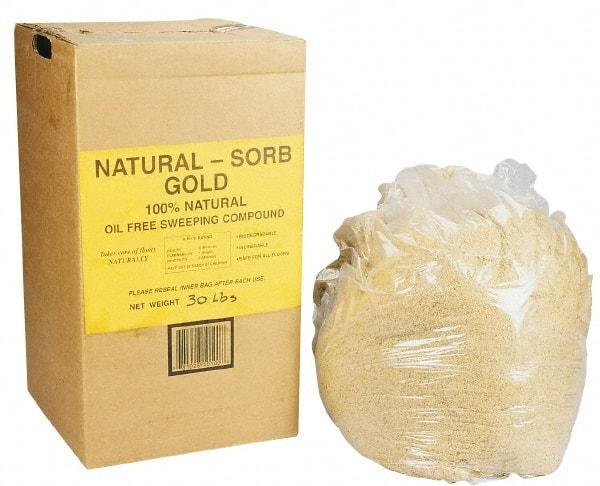 PRO-SOURCE - 30 Lbs. Natural Gold Sweeping Compound Floor - Use on Asphalt, Linoleum and Tile - Strong Tooling