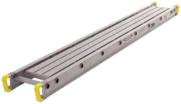 Werner - 28' Long x 24" Wide Plank - 500 Lb Load Limit, 6" Deep, 2" Flange Side Rail - Strong Tooling