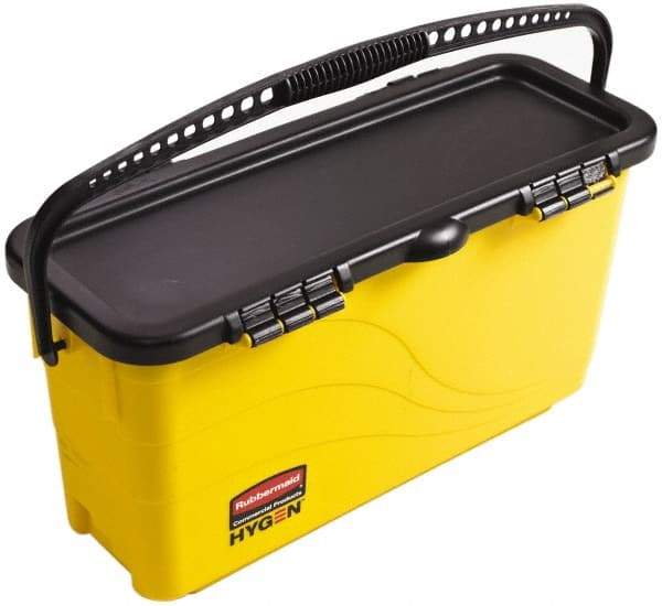 Rubbermaid - Plastic Bucket - 23.88" Long x 13.63" High x 9-1/2" Wide, Yellow - Strong Tooling