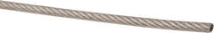 Value Collection - 1/16" x 3/64" Diam, Aircraft Cable - 480 Lb Breaking Strength, 7 x 7 Strand Core, Vinyl Coating - Strong Tooling