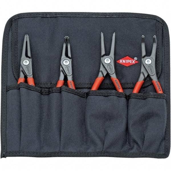 Knipex - 4 Piece Snap Ring Plier Set - Comes in Tool Roll - Strong Tooling