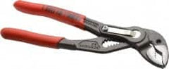 Knipex - 6" OAL, 1-1/4" Max Capacity, 0.7" Jaw Length, 11 Position Adjustable Tongue & Groove Pliers - Self-Gripping V-Jaws, Standard Head, Nonslip Plastic Handles - Strong Tooling