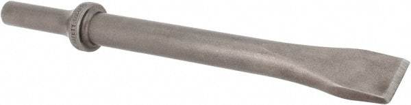 Made in USA - 3/4" Head Width, 6-1/2" OAL, 5/8" Shank Diam, Flat Chisel - Round Drive, Round Shank, Alloy Steel - Strong Tooling