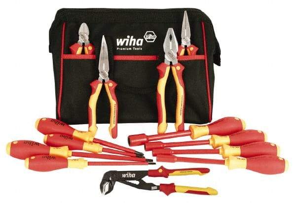 Wiha - 13 Piece Insulated Hand Tool Set - Comes in Canvas Bag - Strong Tooling