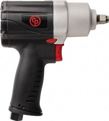 Chicago Pneumatic - 1/2" Drive, 990 RPM, 450 Ft/Lb Torque Impact Wrench - Pistol Grip Handle, 1,700 IPM, 20 CFM, 90 psi, 1/4" NPT Inlet - Strong Tooling