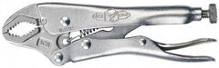 Irwin - 5" OAL Curved Jaw Locking Pliers - 3/4" Jaw Width, 2-1/4" Jaw Depth, 1-1/2" Jaw Opening, Standard Handle - Strong Tooling