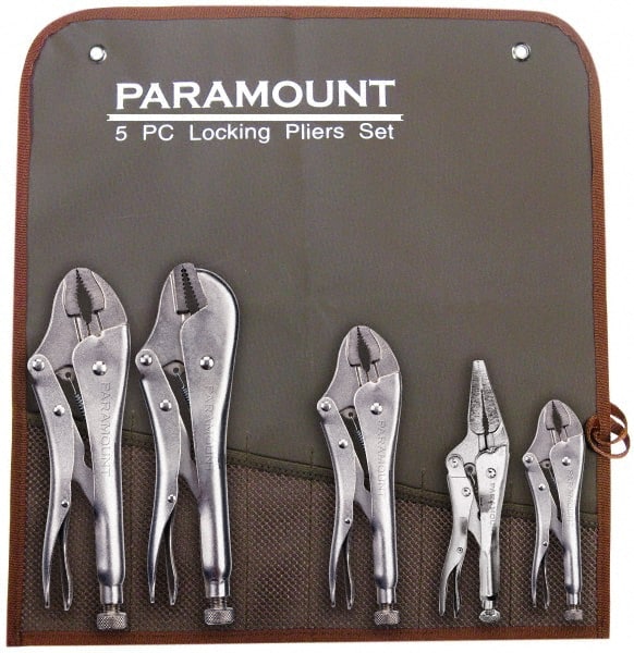 Paramount - 5 Piece Locking Plier Set - Strong Tooling