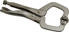 Paramount - 6" OAL C-Clamp Locking Pliers - 1-1/2" Jaw Depth, 2" Jaw Opening, Standard Handle - Strong Tooling